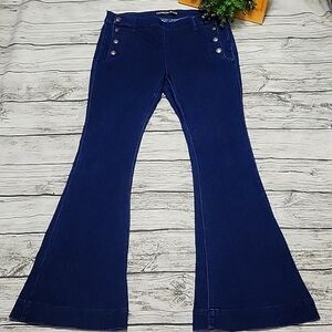 Express Dark Blue Flare Jeans